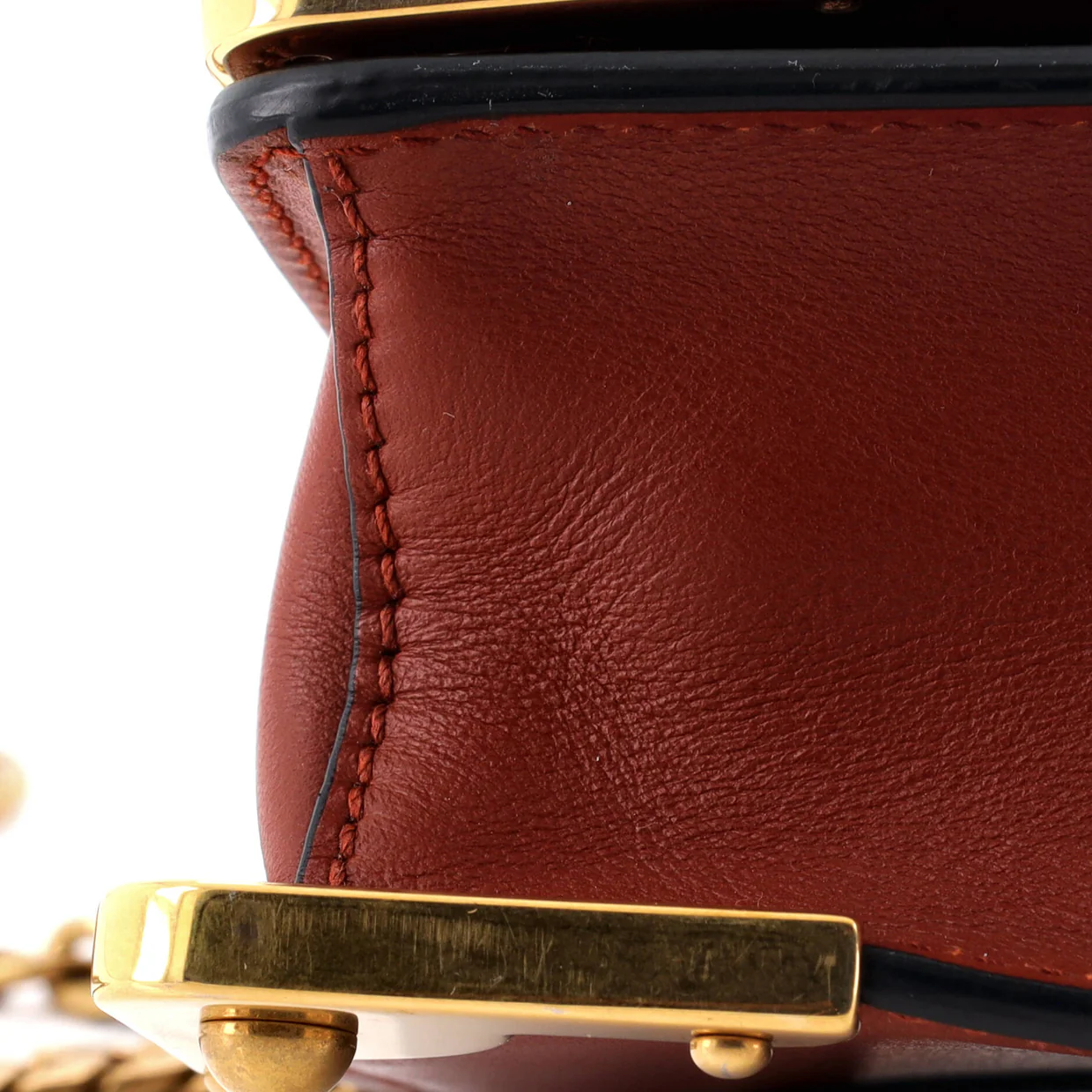 Cahier Chain Clutch City Calf and Saffiano - Deep Luxury