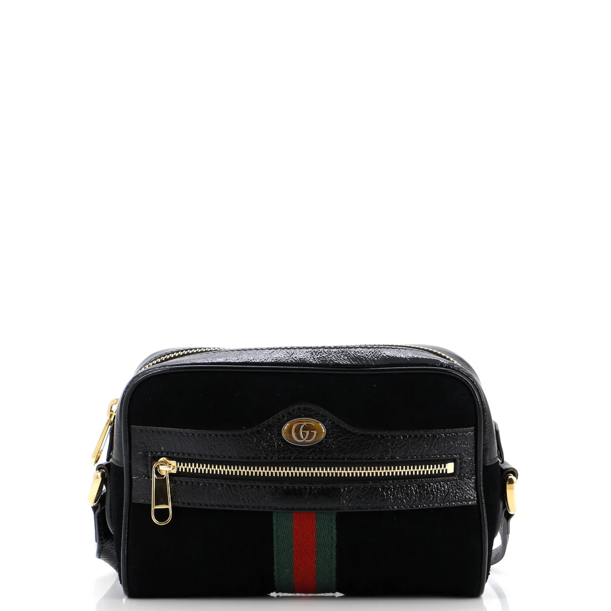 Ophidia Shoulder Bag Suede Mini - Deep Luxury