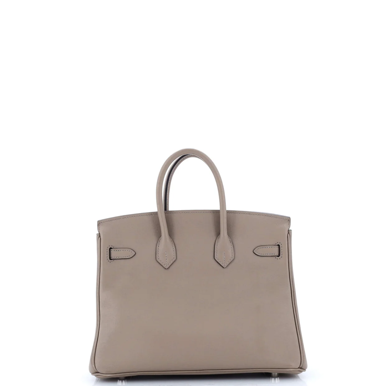 Birkin Handbag Grey Swift with Palladium Hardware 25 - Deep Luxury