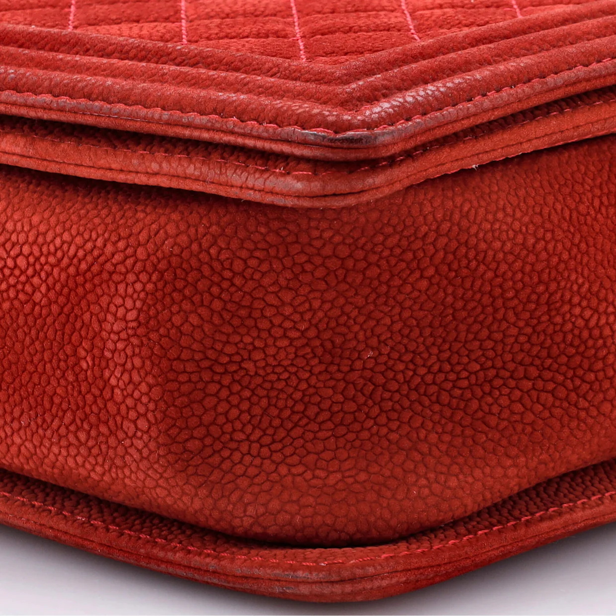 Boy Flap Bag Quilted Matte Caviar Large - Deep Luxury