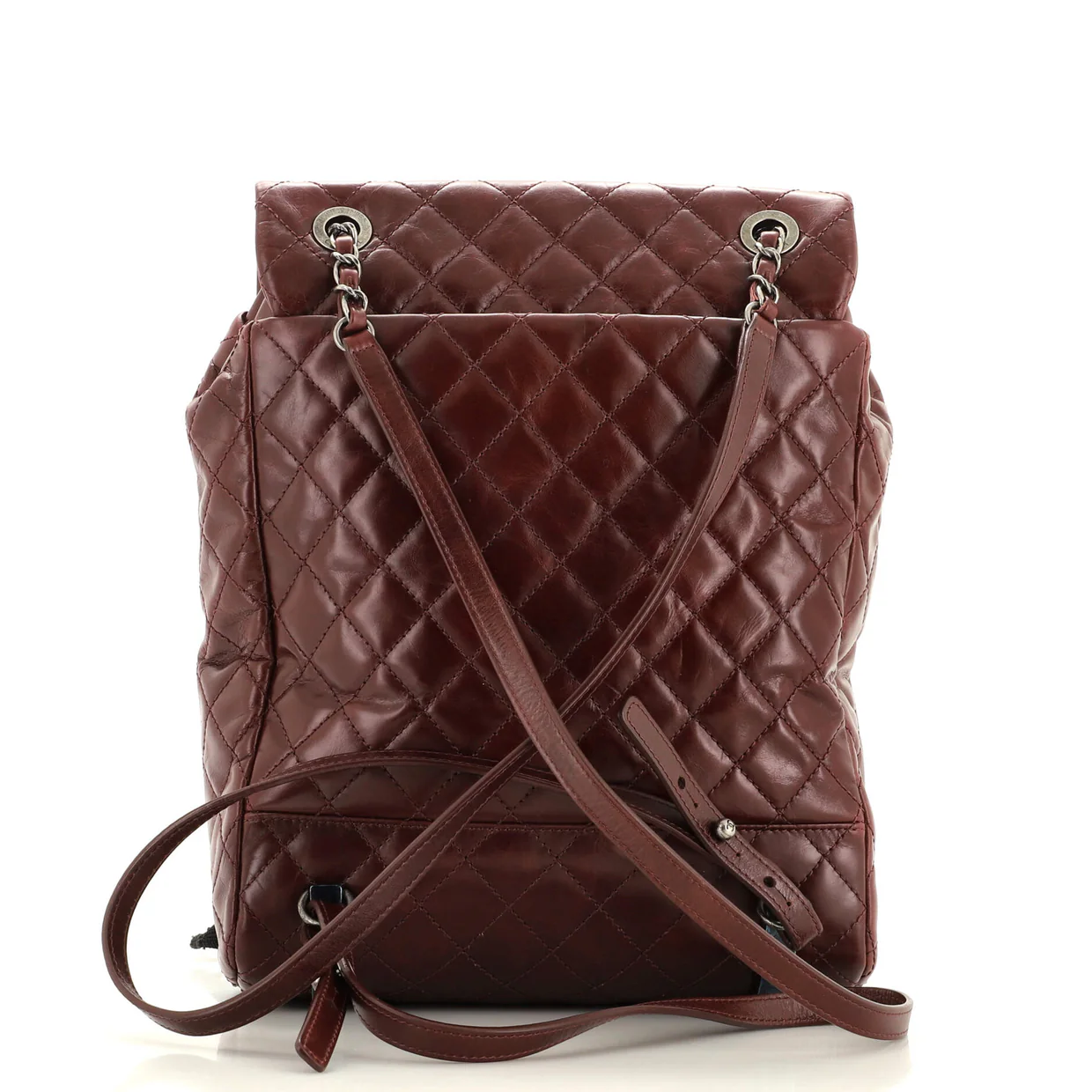 Mountain Backpack Quilted Glazed Calfskin Large - Deep Luxury