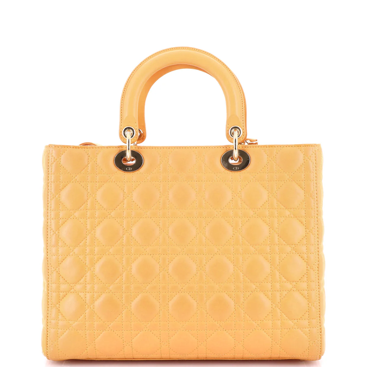 Lady Dior Bag Cannage Quilt Lambskin Large - Deep Luxury