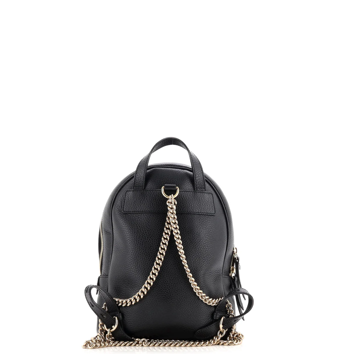Soho Chain Backpack Leather - Deep Luxury