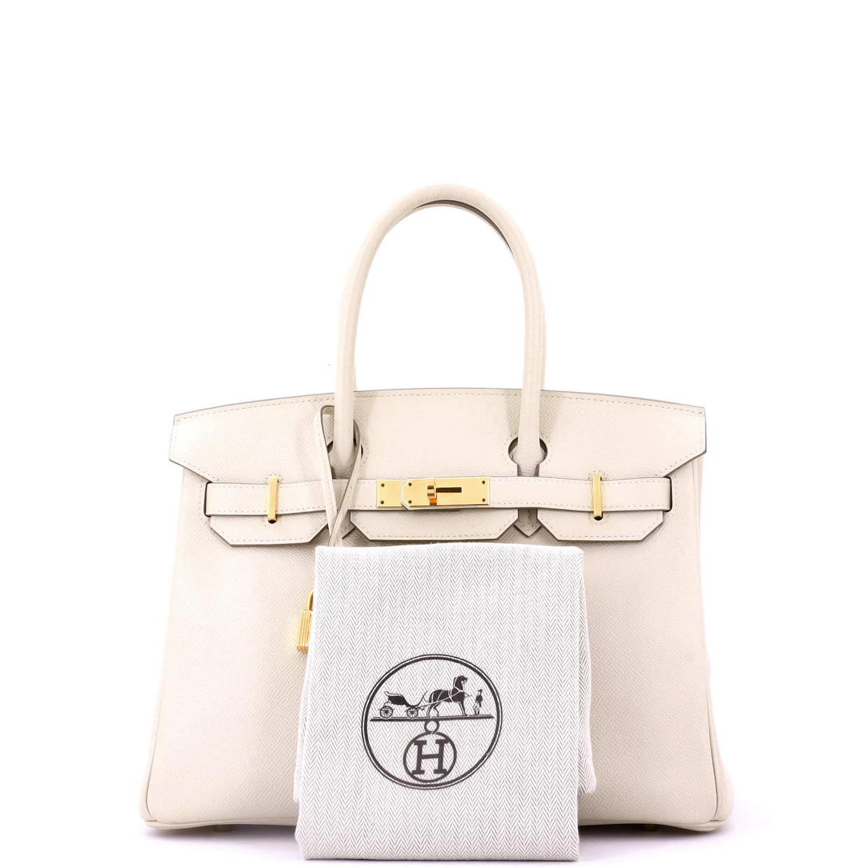 Birkin Handbag Light Epsom with Gold Hardware 30 - Deep Luxury