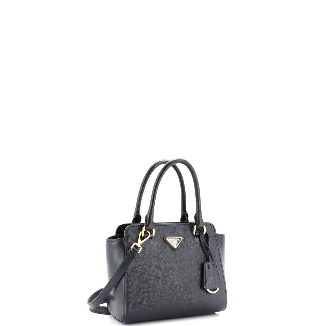 Convertible Tote Saffiano with Soft Calf Mini - Deep Luxury