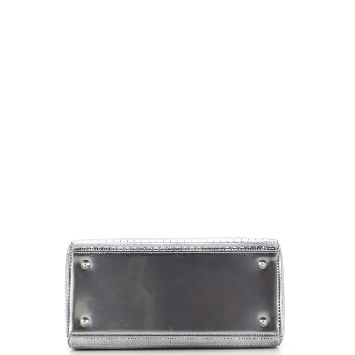 Lady Dior Bag Micro Cannage Metallic Calfskin Medium - Deep Luxury