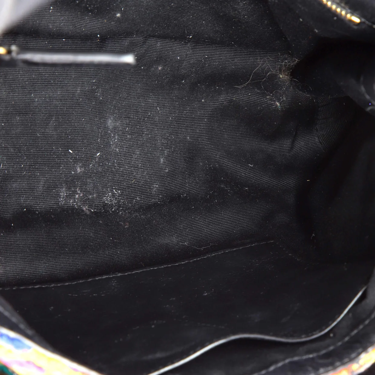 Niki Chain Flap Bag Matelasse Chevron Tweed Medium - Deep Luxury