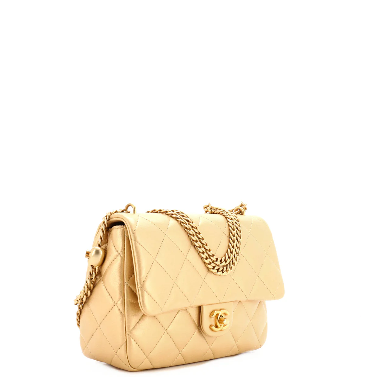 Sweet Heart Chain Flap Bag Quilted Lambskin Medium - Deep Luxury