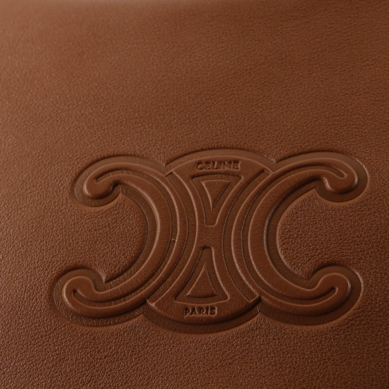 Heloise Shoulder Bag Triomphe Embossed Leather - Deep Luxury