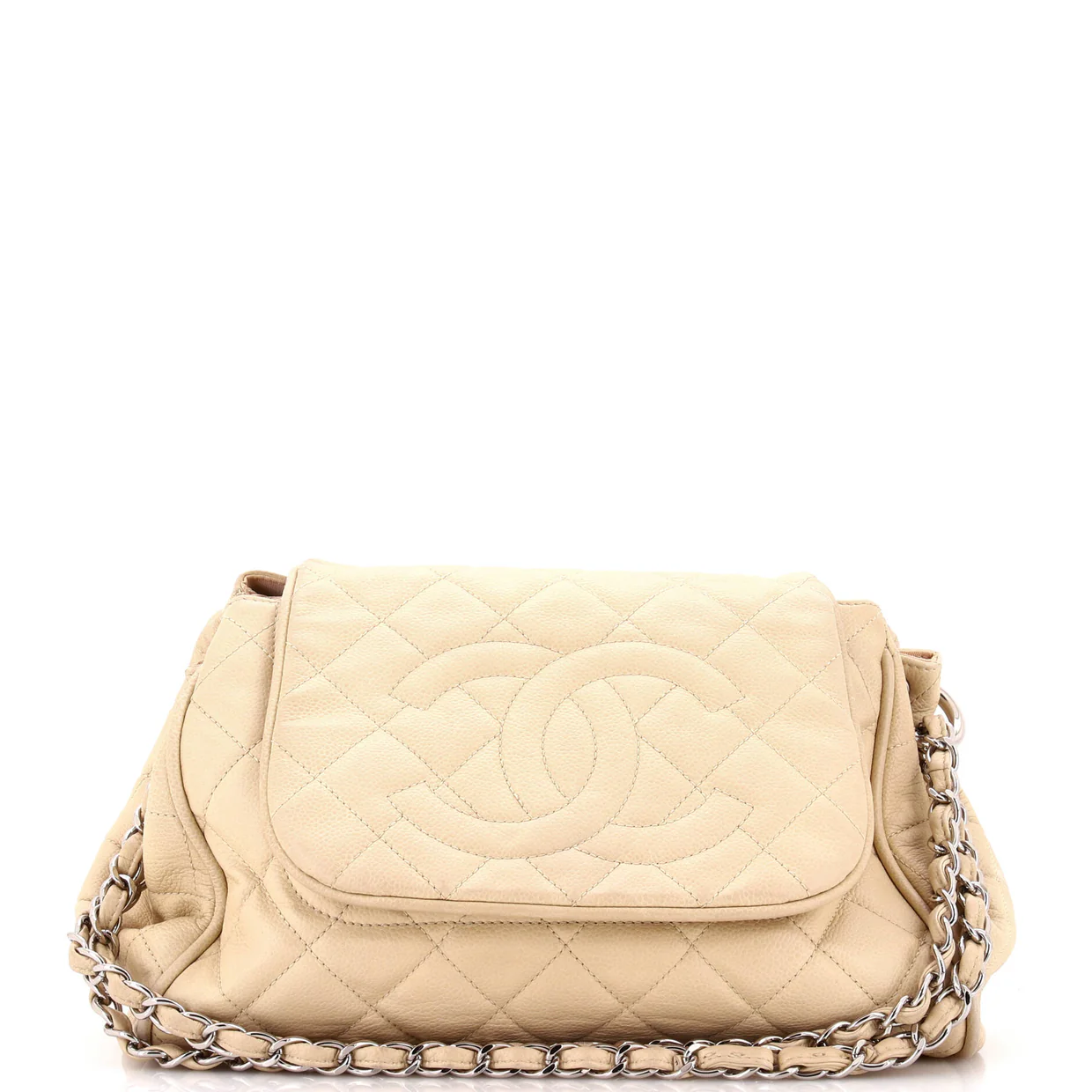 Timeless Accordion Flap Bag Quilted Caviar - Deep Luxury