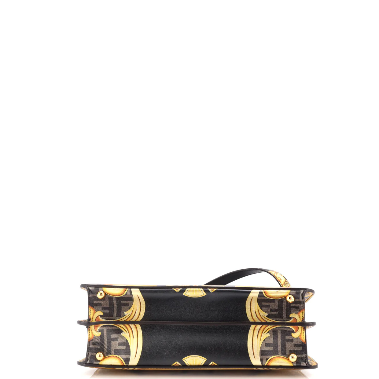 x Versace Fendace ISeeU Peekaboo Bag Printed Laminated Leather Medium - Deep Luxury