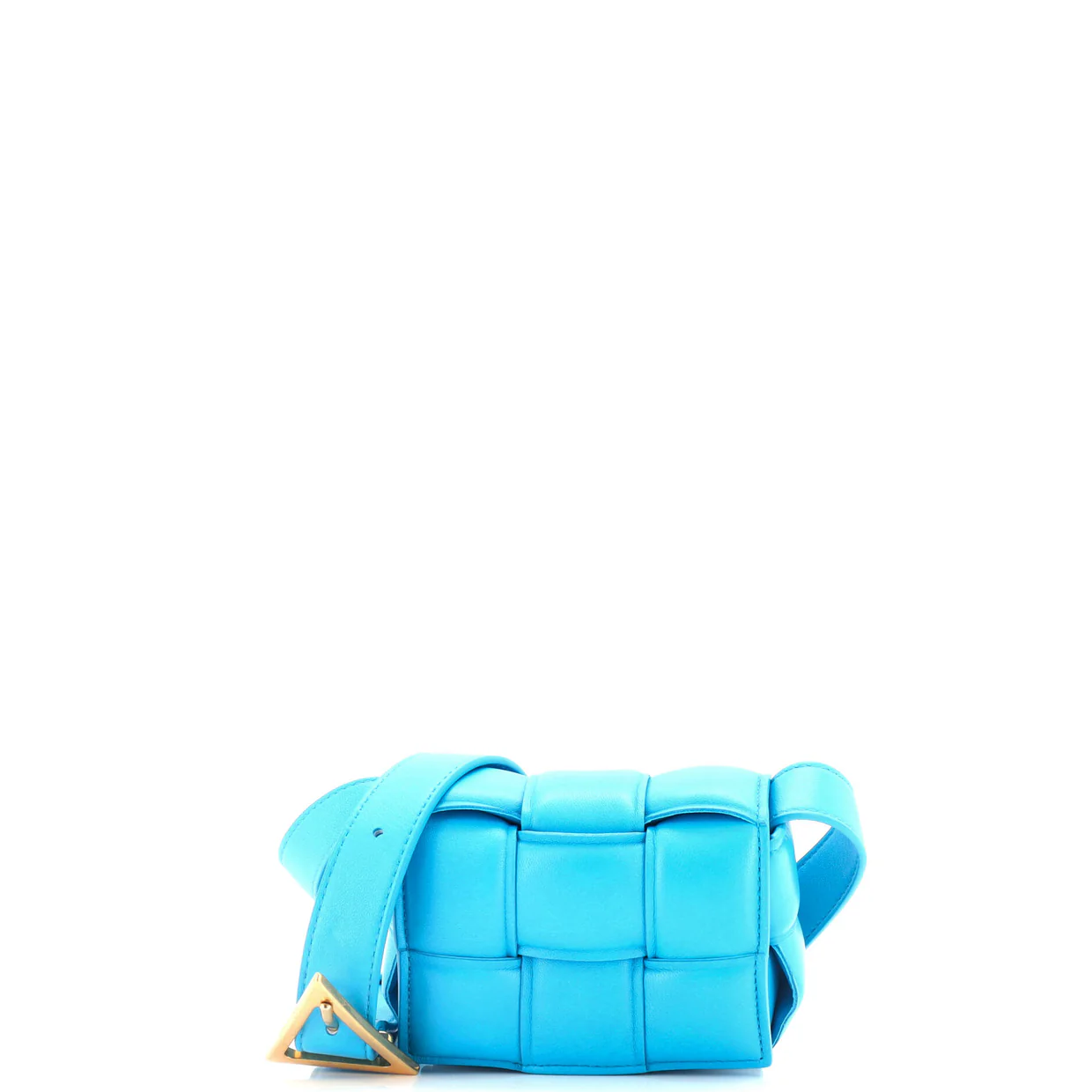 Cassette Crossbody Bag Padded Maxi Intrecciato Leather Candy - Deep Luxury