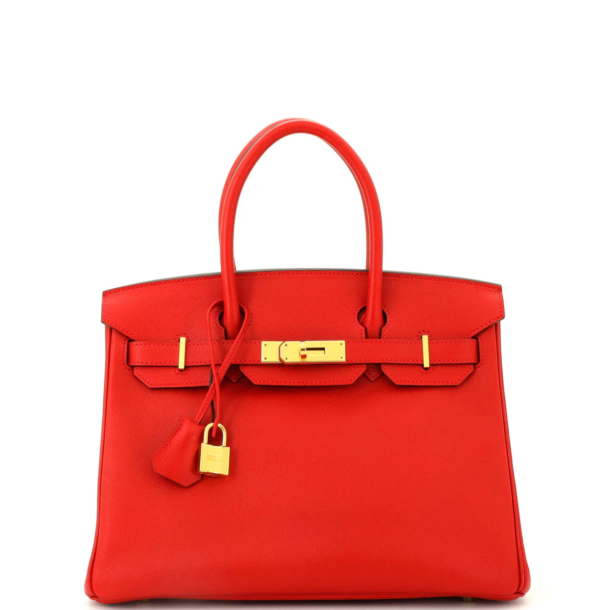 Birkin Handbag Rouge Casaque Epsom with Gold Hardware 30 - Deep Luxury