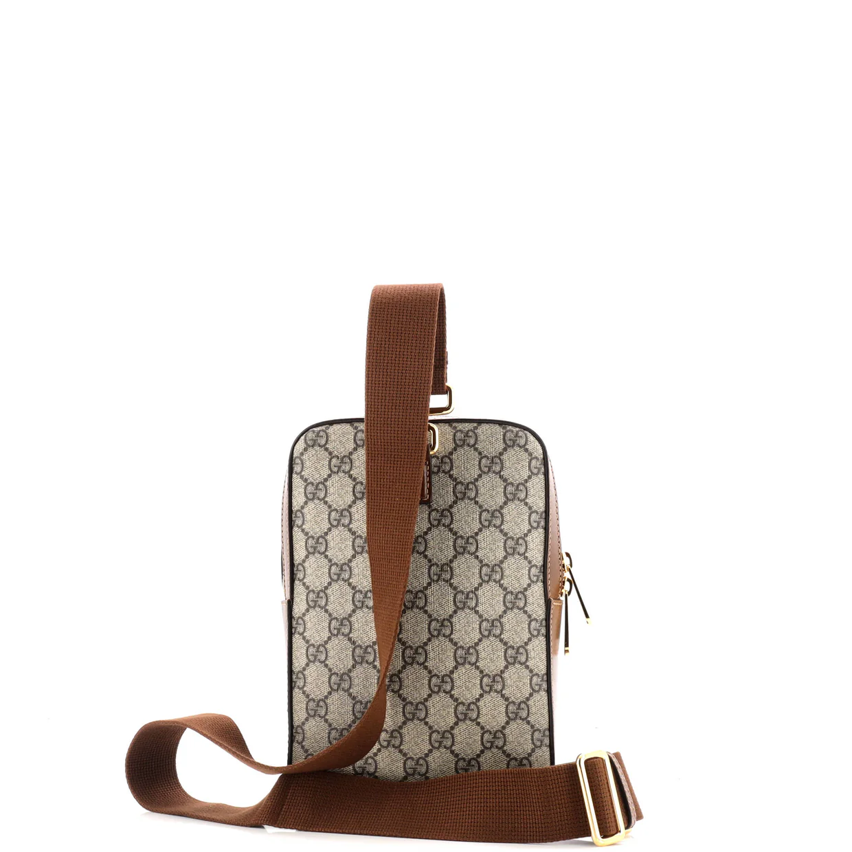 Interlocking G Patch Sling Bag GG Coated Canvas Small - Deep Luxury