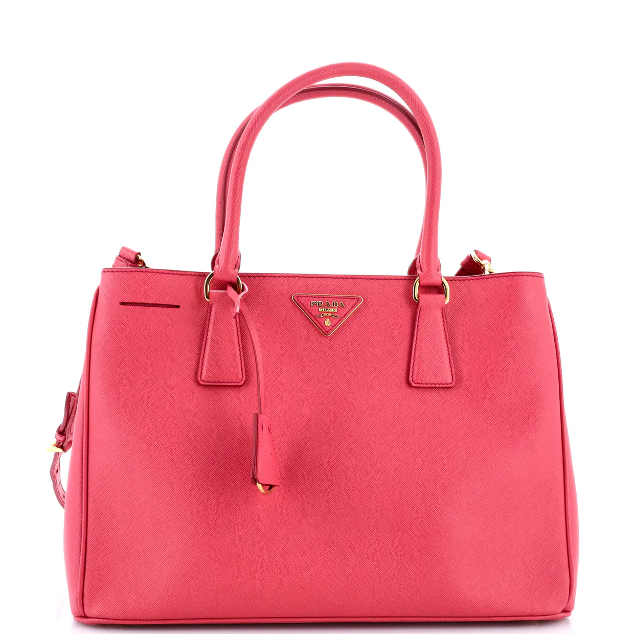 Lux Open Tote Saffiano Leather Medium - Deep Luxury
