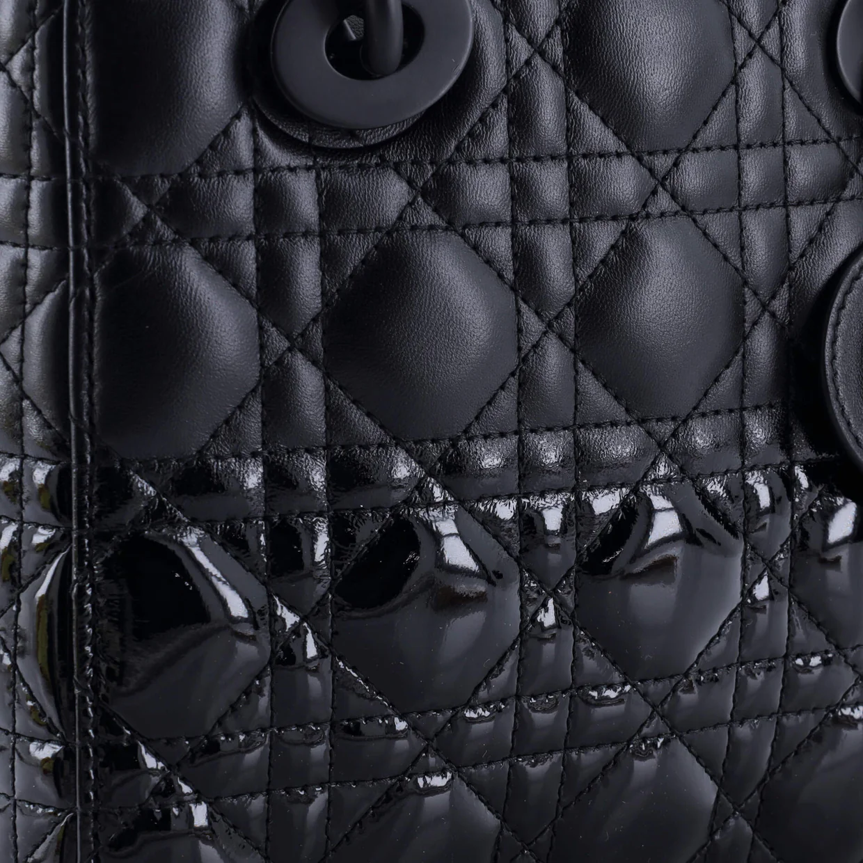 Lady Dior Bag Cannage Quilt Gradient Patent Small - Deep Luxury