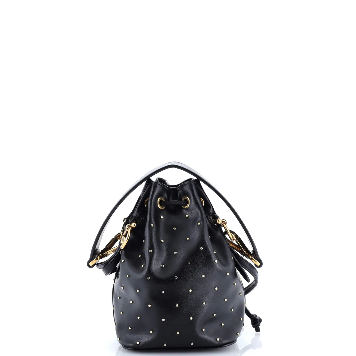 Mon Tresor Bucket Bag Studded Leather Mini - Deep Luxury