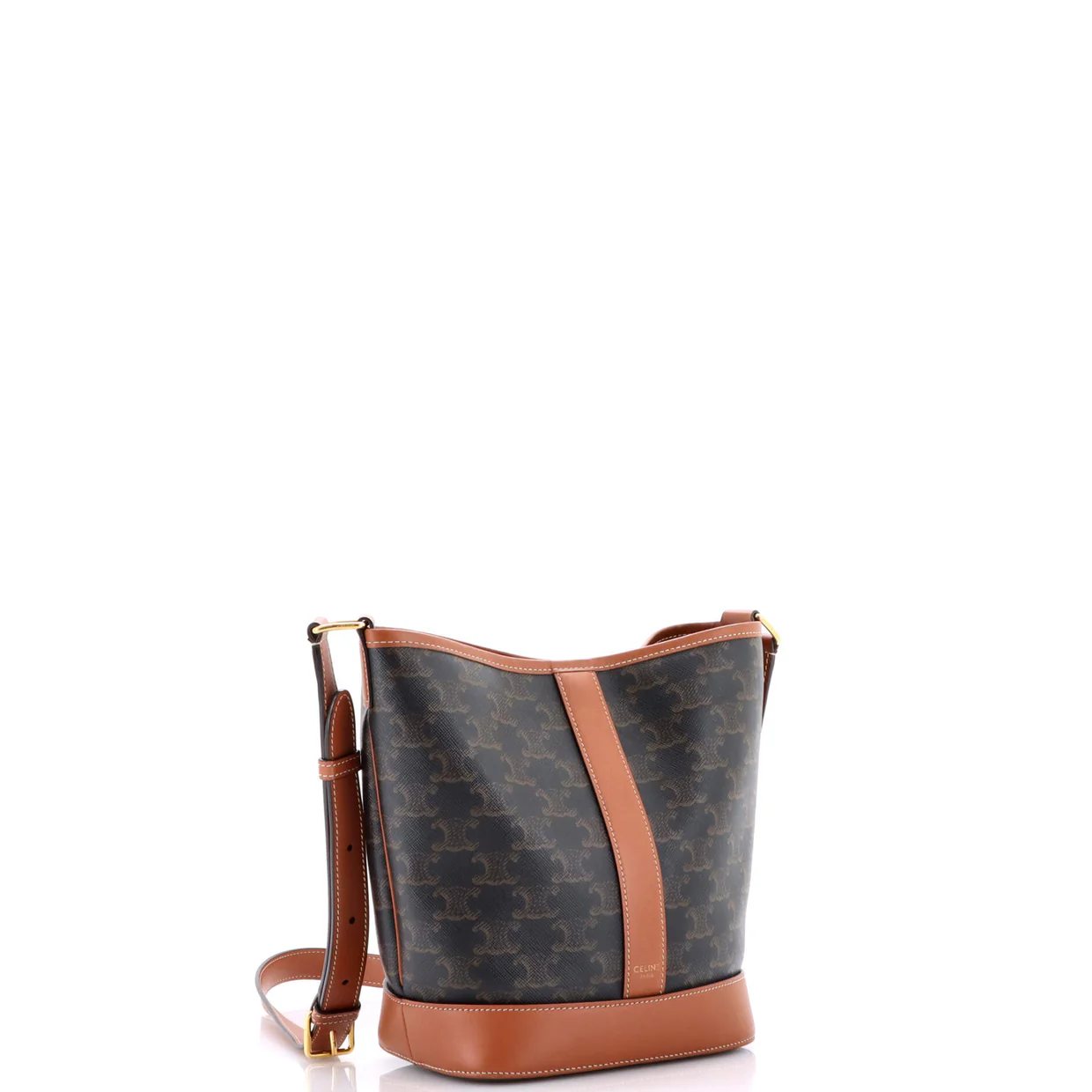 Bucket Bag Triomphe Coated Canvas Small - Deep Luxury