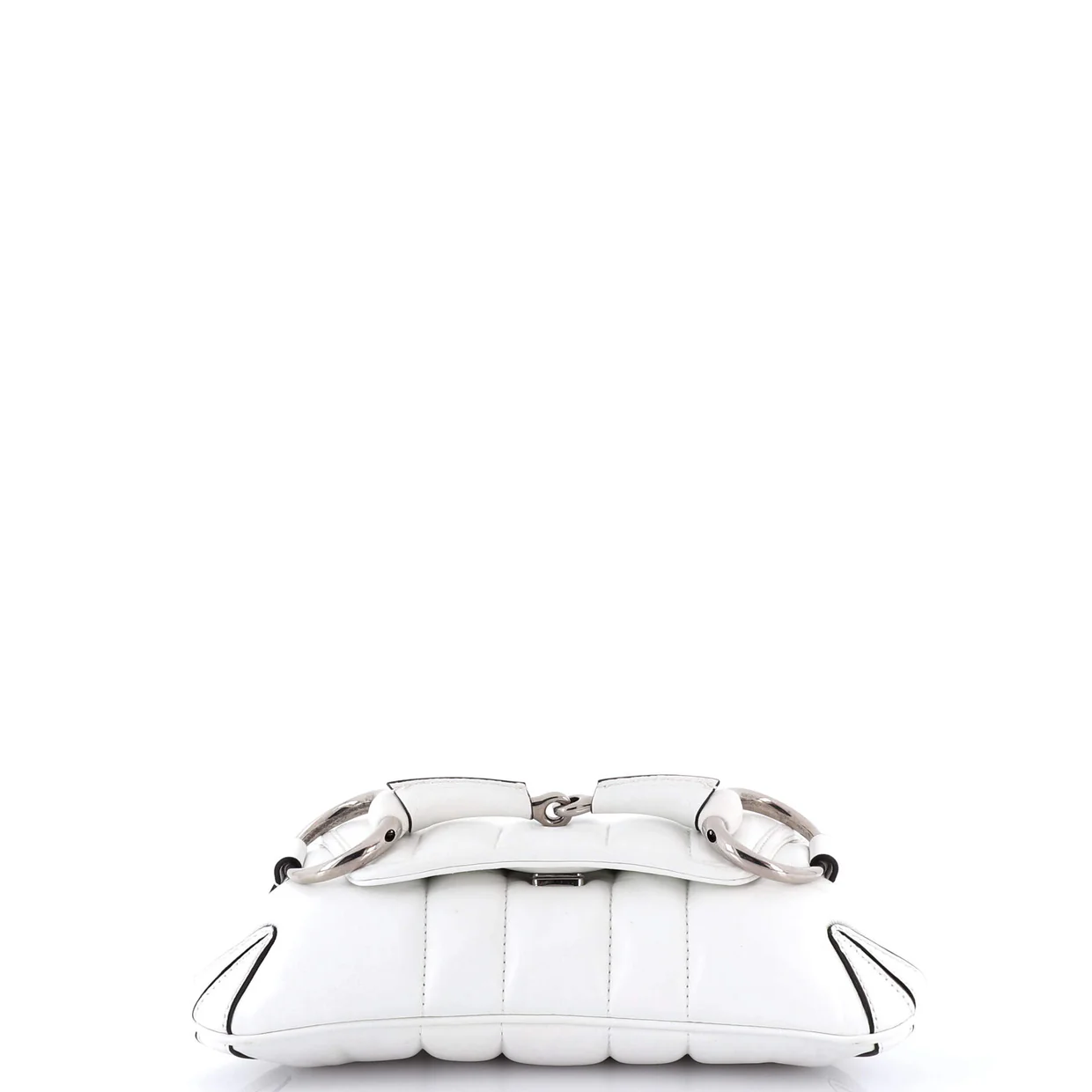 Horsebit Chain Shoulder Bag Vertical Quilted Leather Small - Deep Luxury