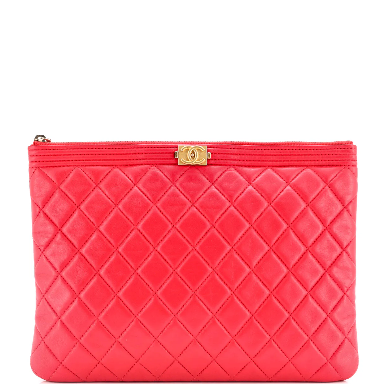Boy O Case Clutch Quilted Lambskin Medium - Deep Luxury