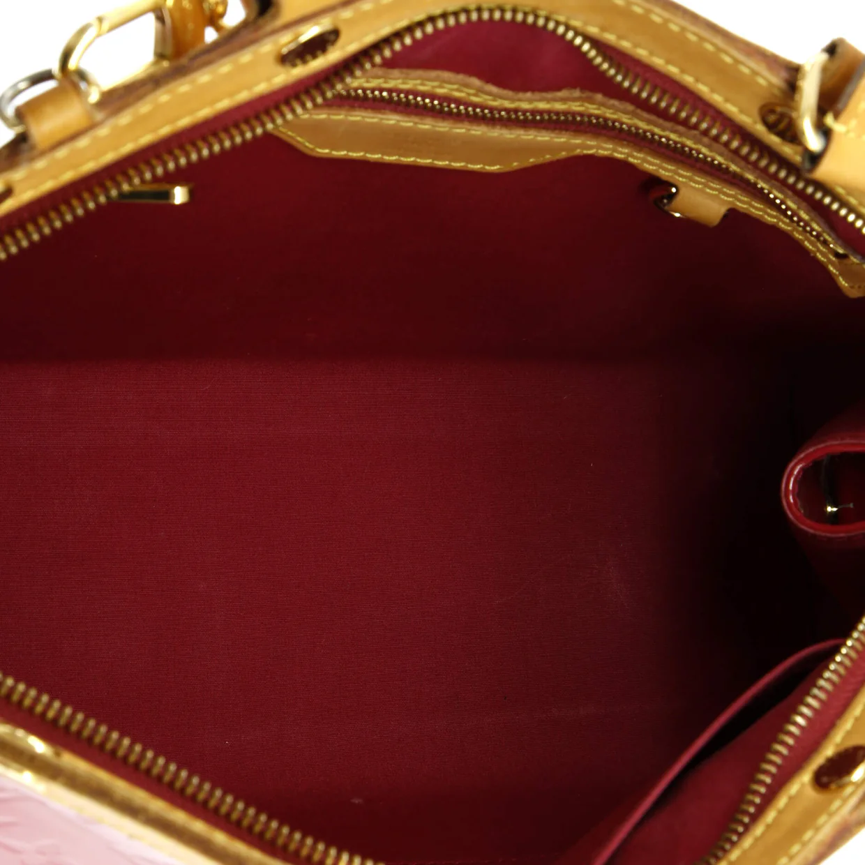 Brea Handbag Monogram Vernis MM - Deep Luxury