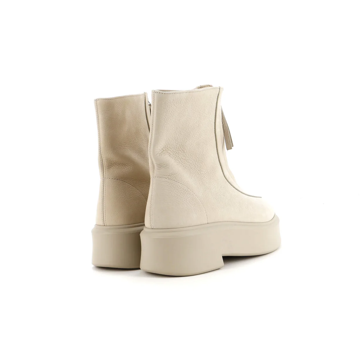 Women's Front Zip Combat Boots Nubuck - Deep Luxury