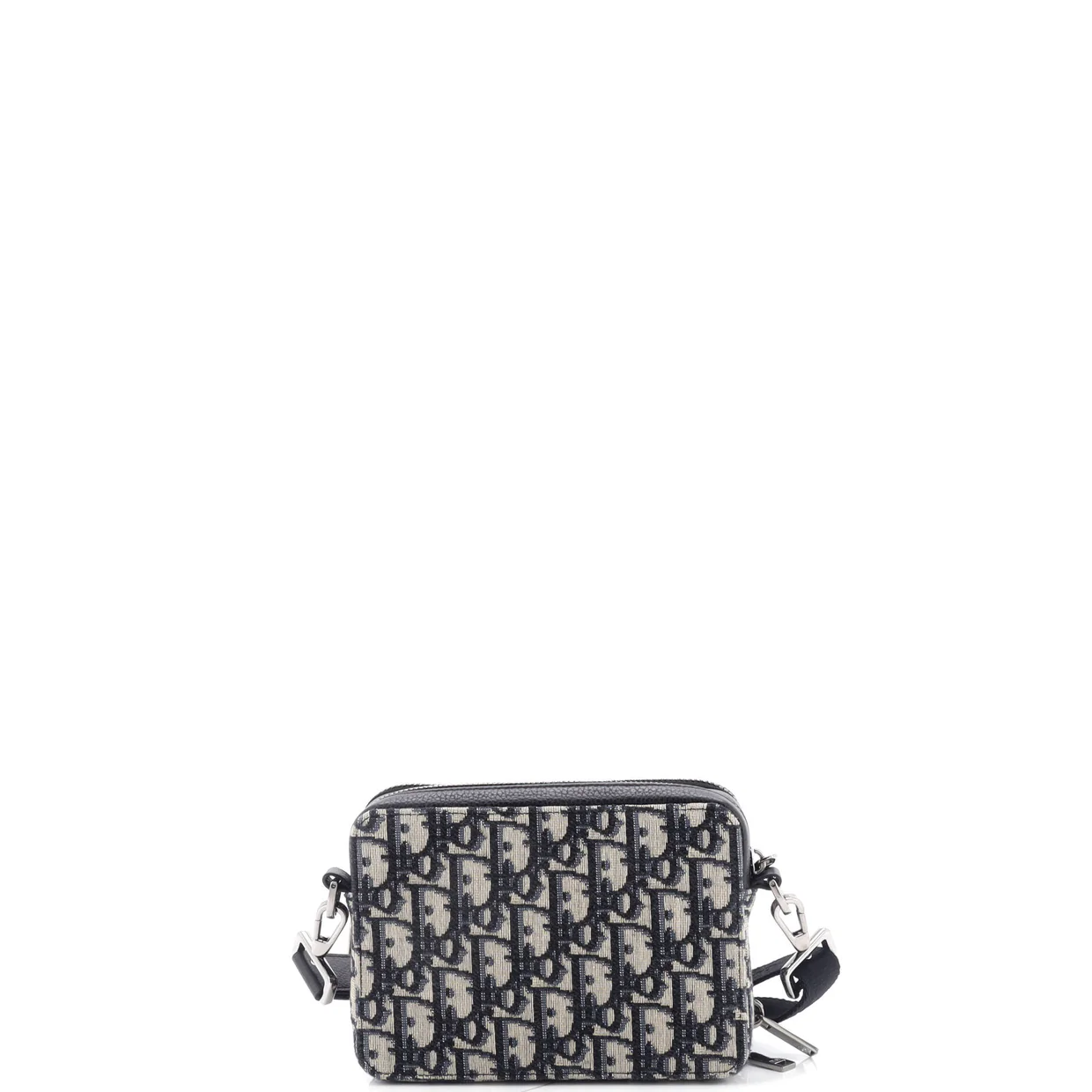 Double Zip Crossbody Pouch Oblique Canvas - Deep Luxury