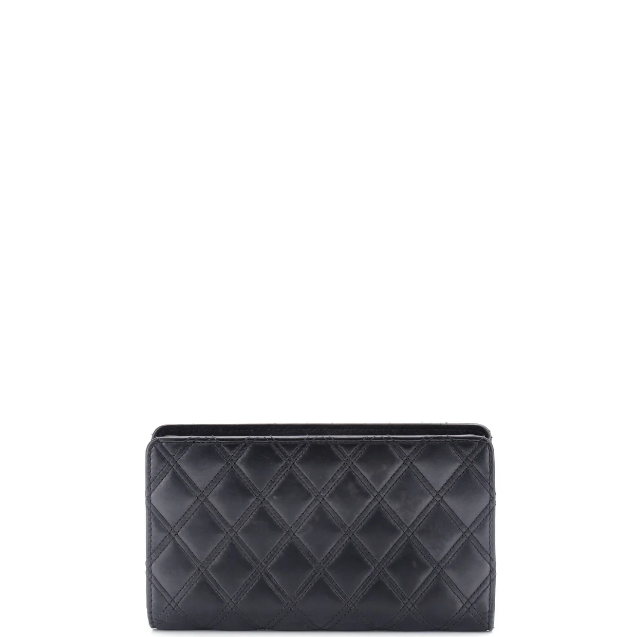 Double Stitch L-Yen Wallet Quilted Lambskin - Deep Luxury