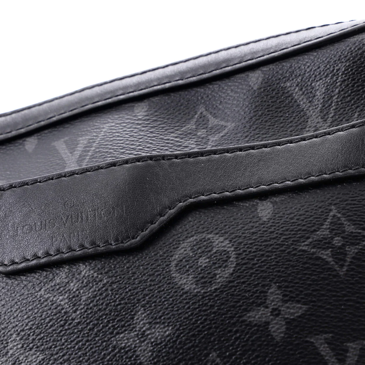 Trio Messenger Bag Reverse Monogram Eclipse Canvas - Deep Luxury