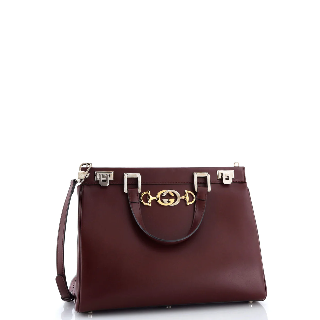 Zumi Top Handle Bag Leather Medium - Deep Luxury