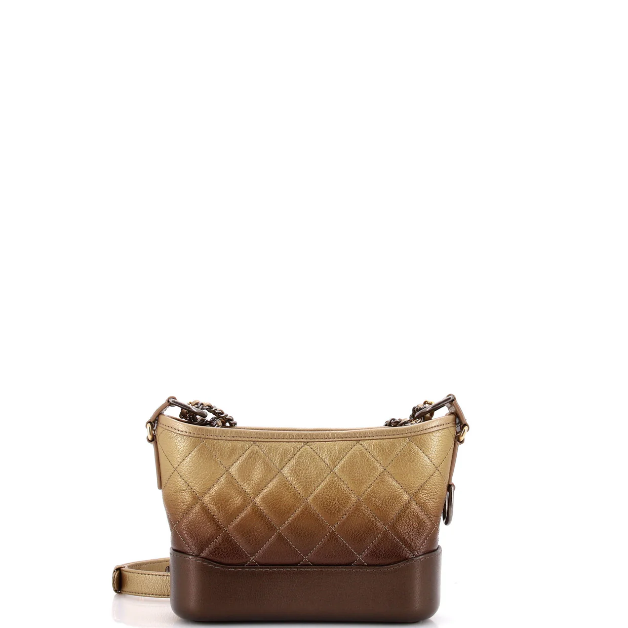 Gabrielle Hobo Quilted Ombre Calfskin Small - Deep Luxury