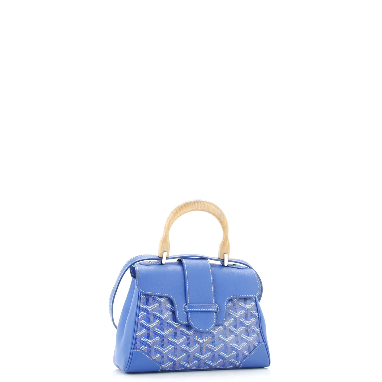 Saigon Top Handle Bag Coated Canvas with Leather Mini - Deep Luxury