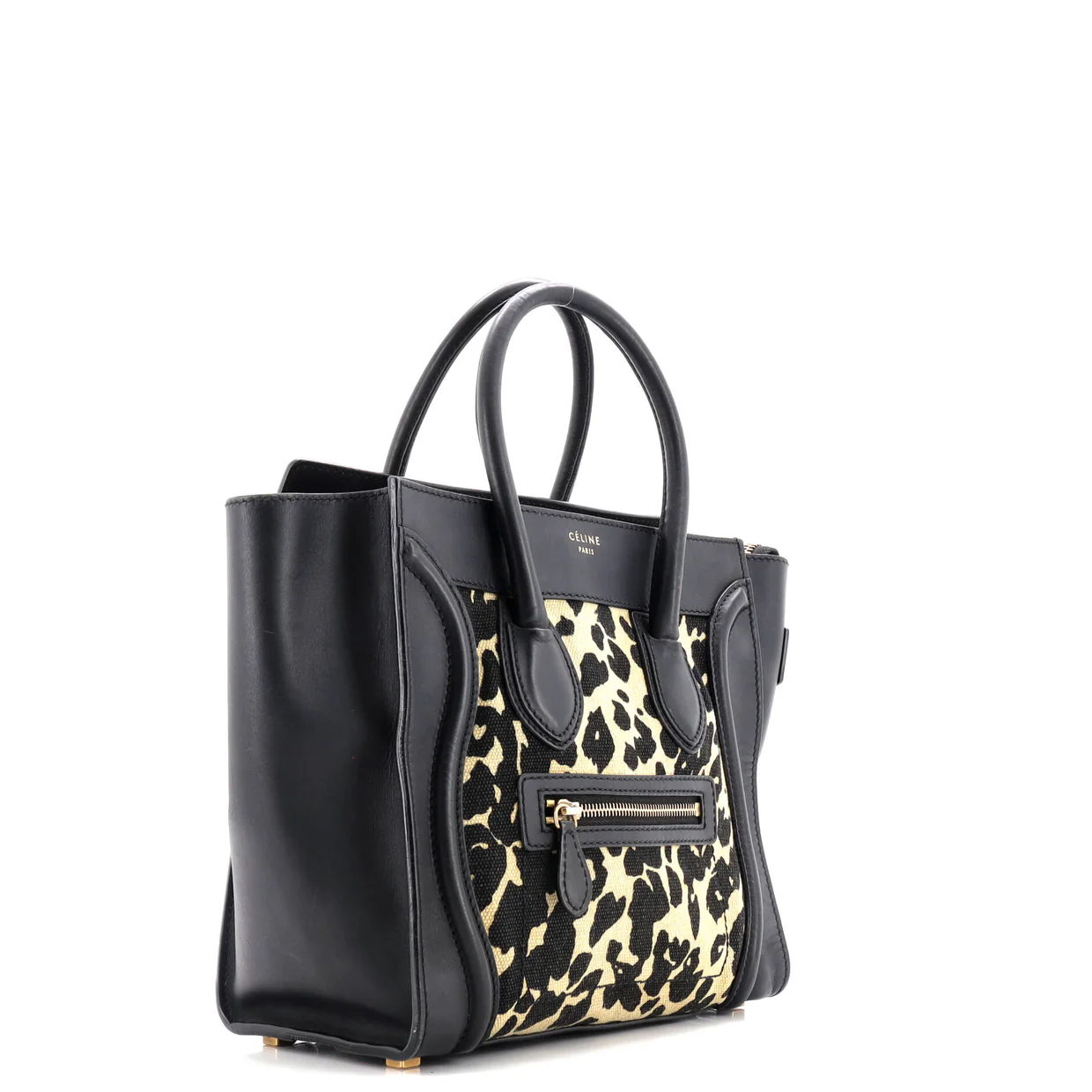 Luggage Bag Printed Canvas and Leather Mini - Deep Luxury