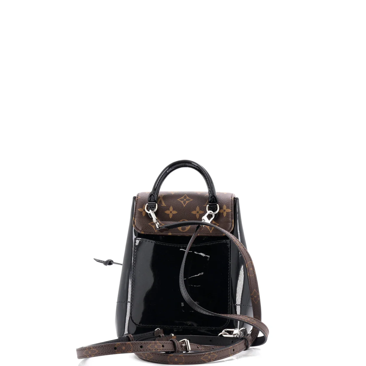 Hot Springs Backpack Vernis with Monogram Canvas - Deep Luxury