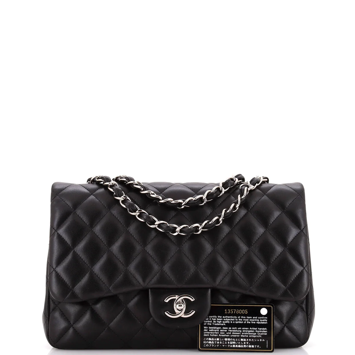 Classic Single Flap Bag Quilted Lambskin Jumbo - Deep Luxury