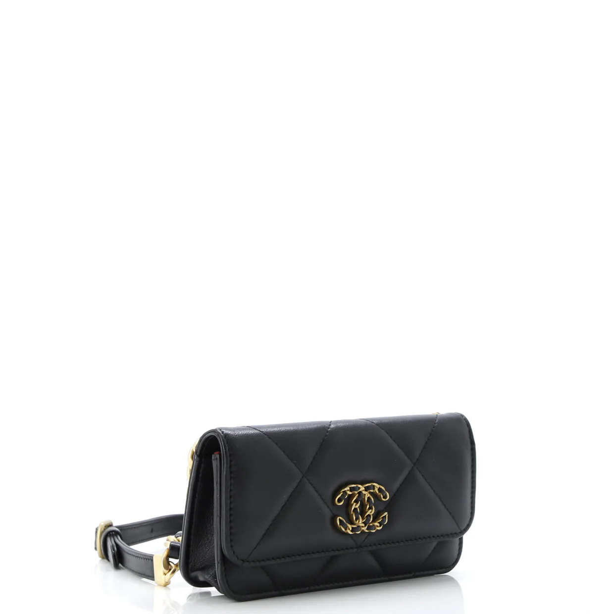 19 Clutch With Chain Quilted Lambskin - Deep Luxury