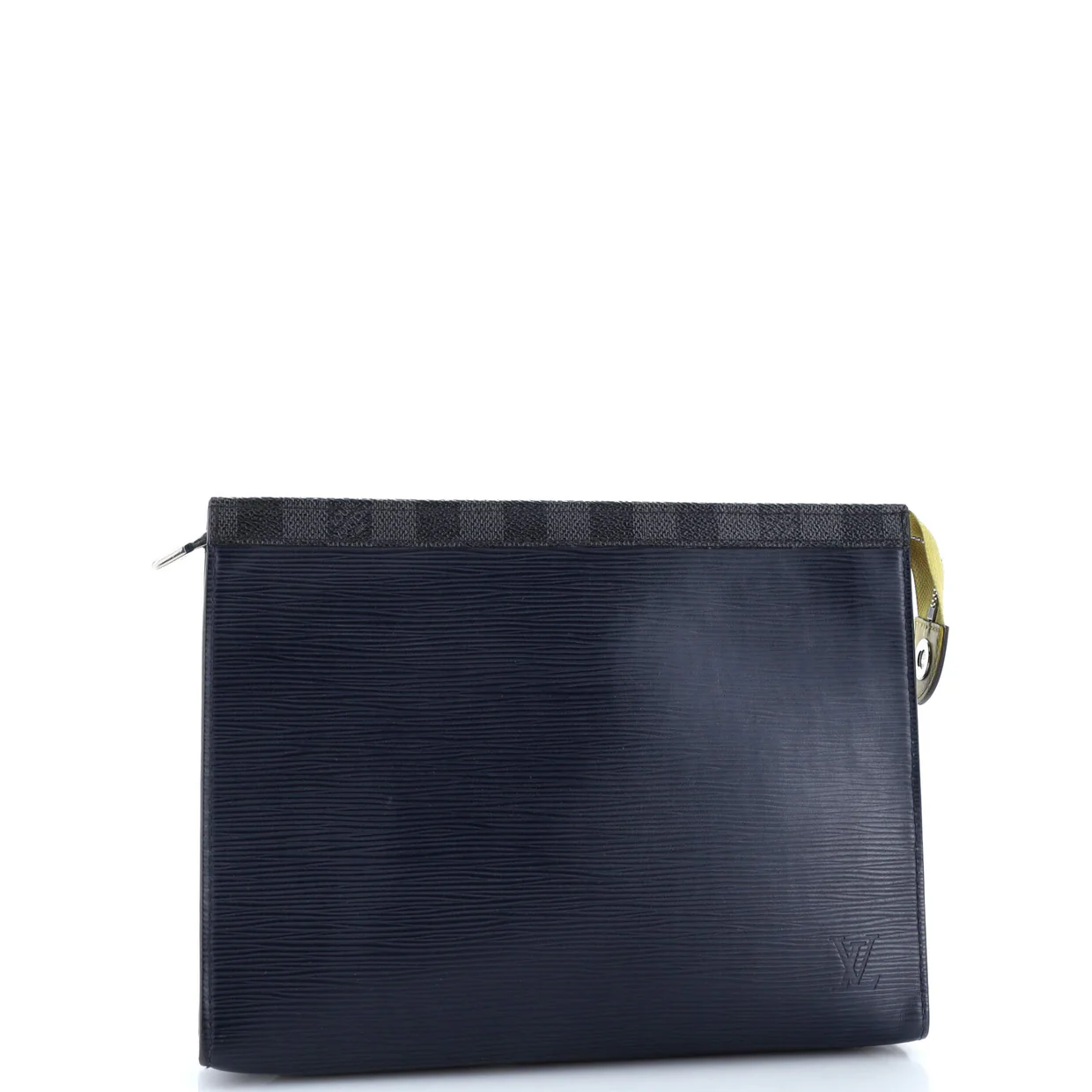 Pochette Voyage Epi Leather with Damier Graphite MM - Deep Luxury
