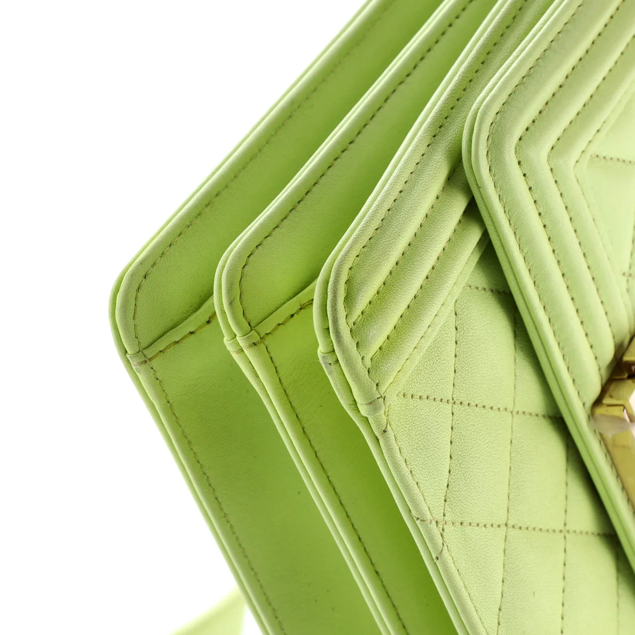 North South Boy Flap Bag Quilted Lambskin Small - Deep Luxury