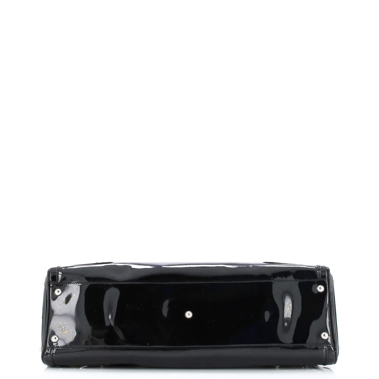 Romy Satchel Patent Large - Deep Luxury