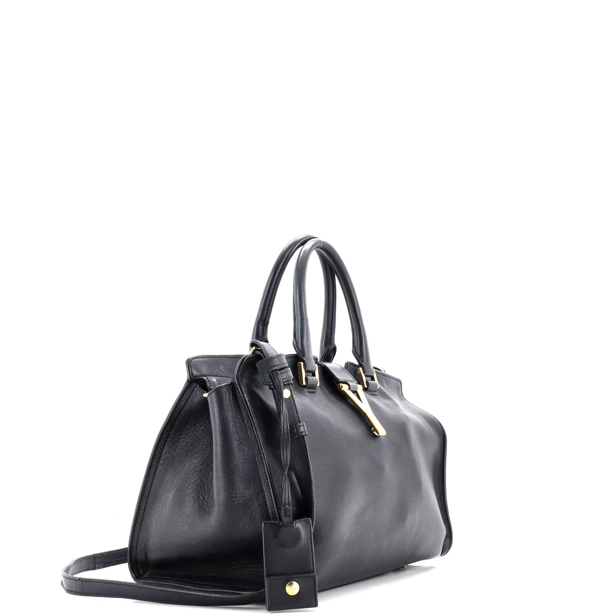Classic Y Cabas Leather Small - Deep Luxury