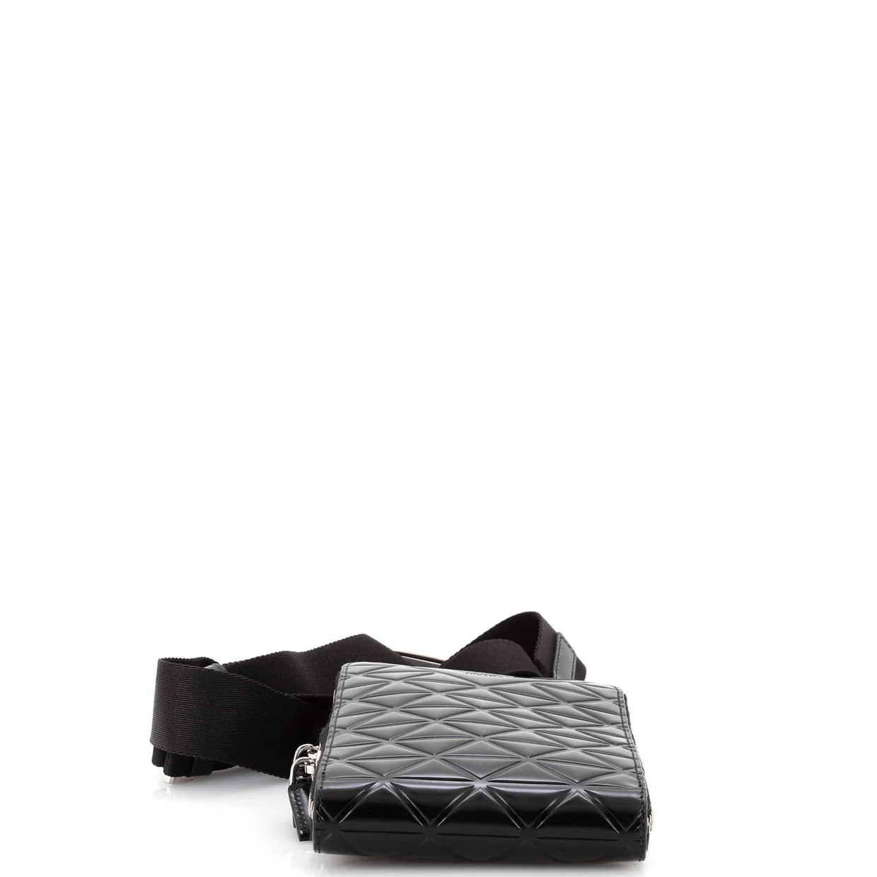 Symbole Phone Holder Crossbody Bag Embossed Leather - Deep Luxury
