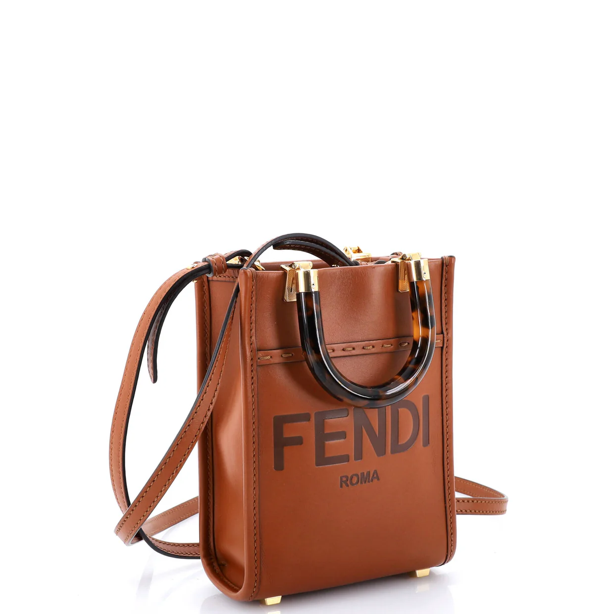 Sunshine Shopper Tote Leather Mini - Deep Luxury