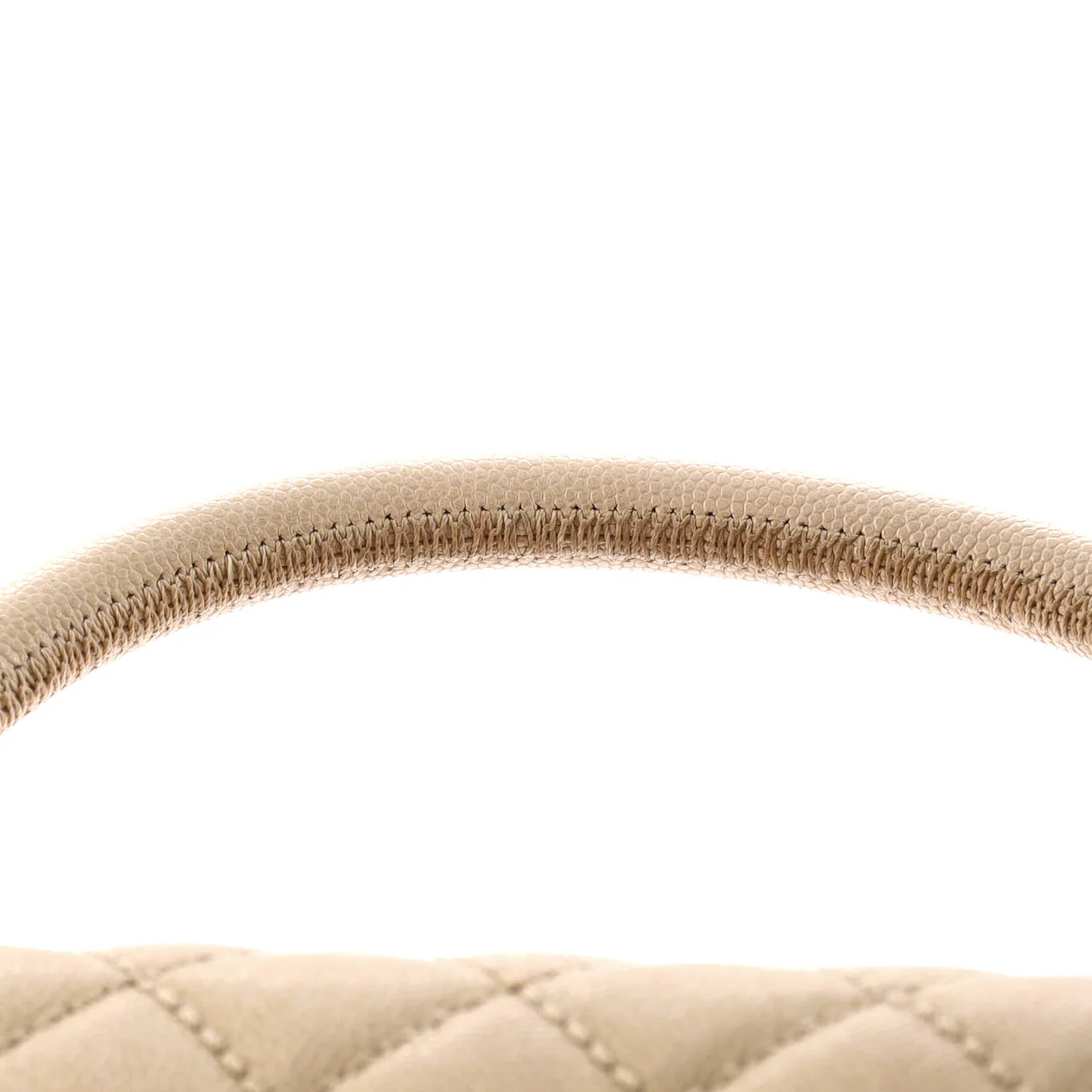 Coco Top Handle Bag Quilted Caviar Small - Deep Luxury