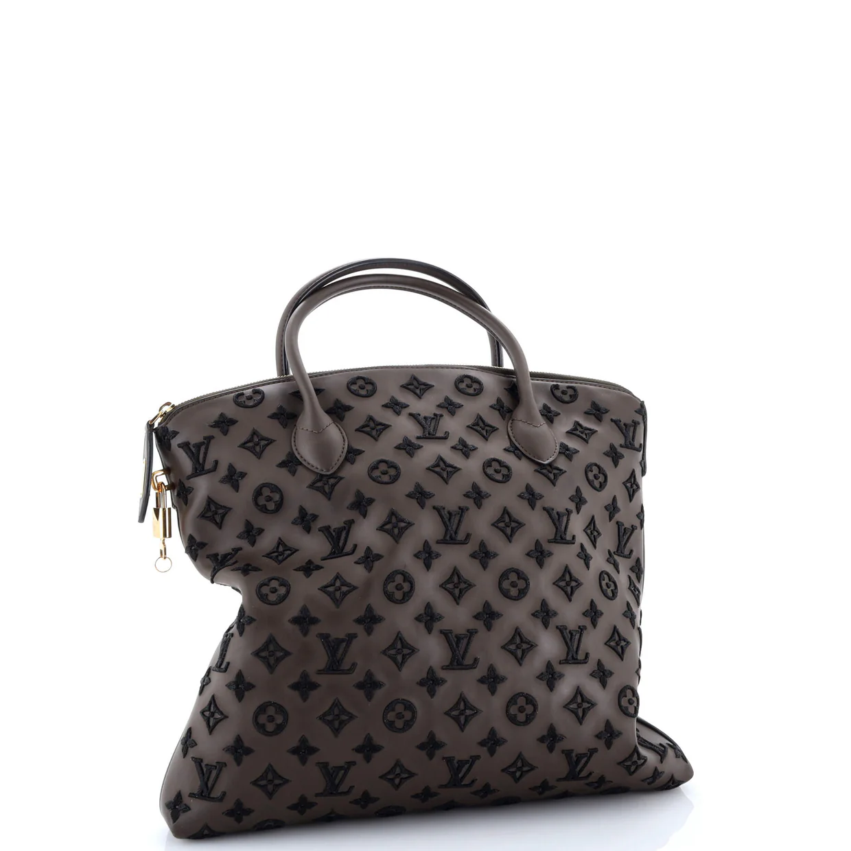 Lockit Handbag Limited Edition Monogram Addiction Rubber Vertical - Deep Luxury