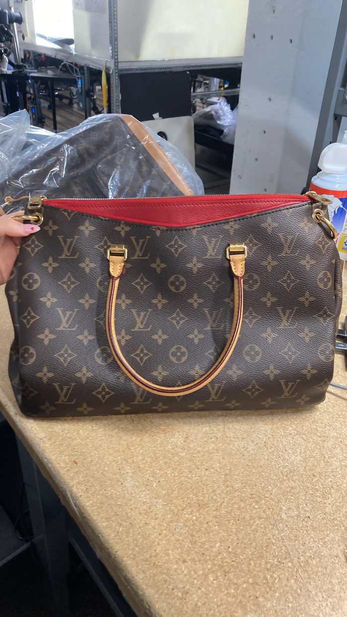 Pallas Tote Monogram Canvas with Leather - Deep Luxury