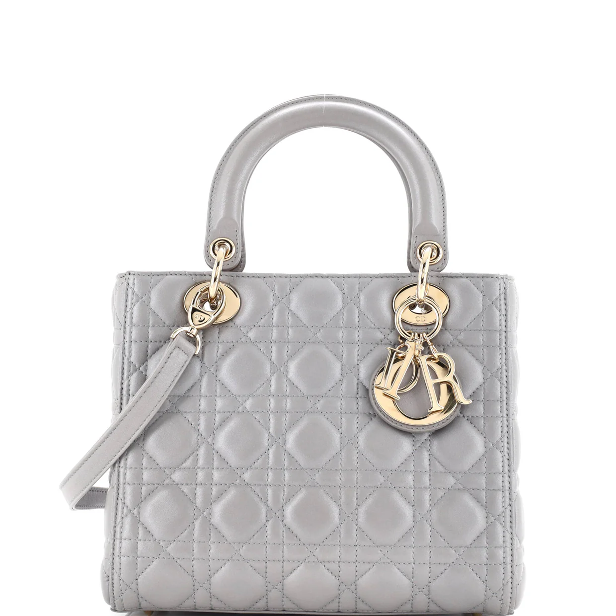 Lady Dior Bag Cannage Quilt Lambskin Medium - Deep Luxury