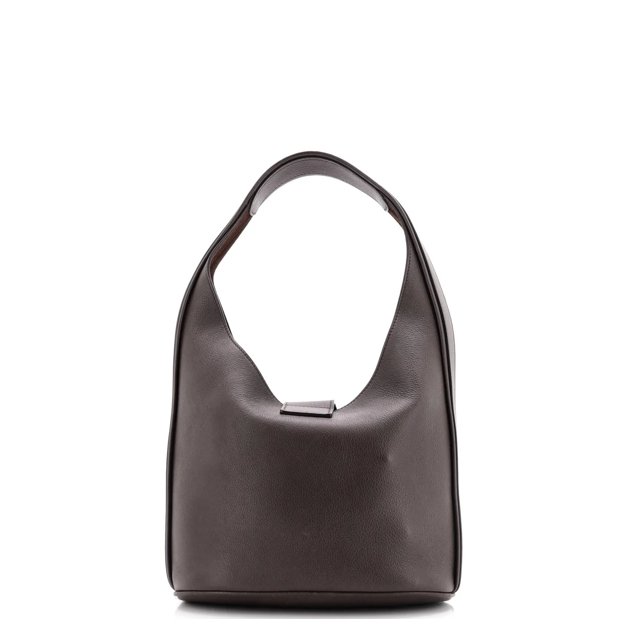 Gancini Buckle Hobo Leather Medium - Deep Luxury