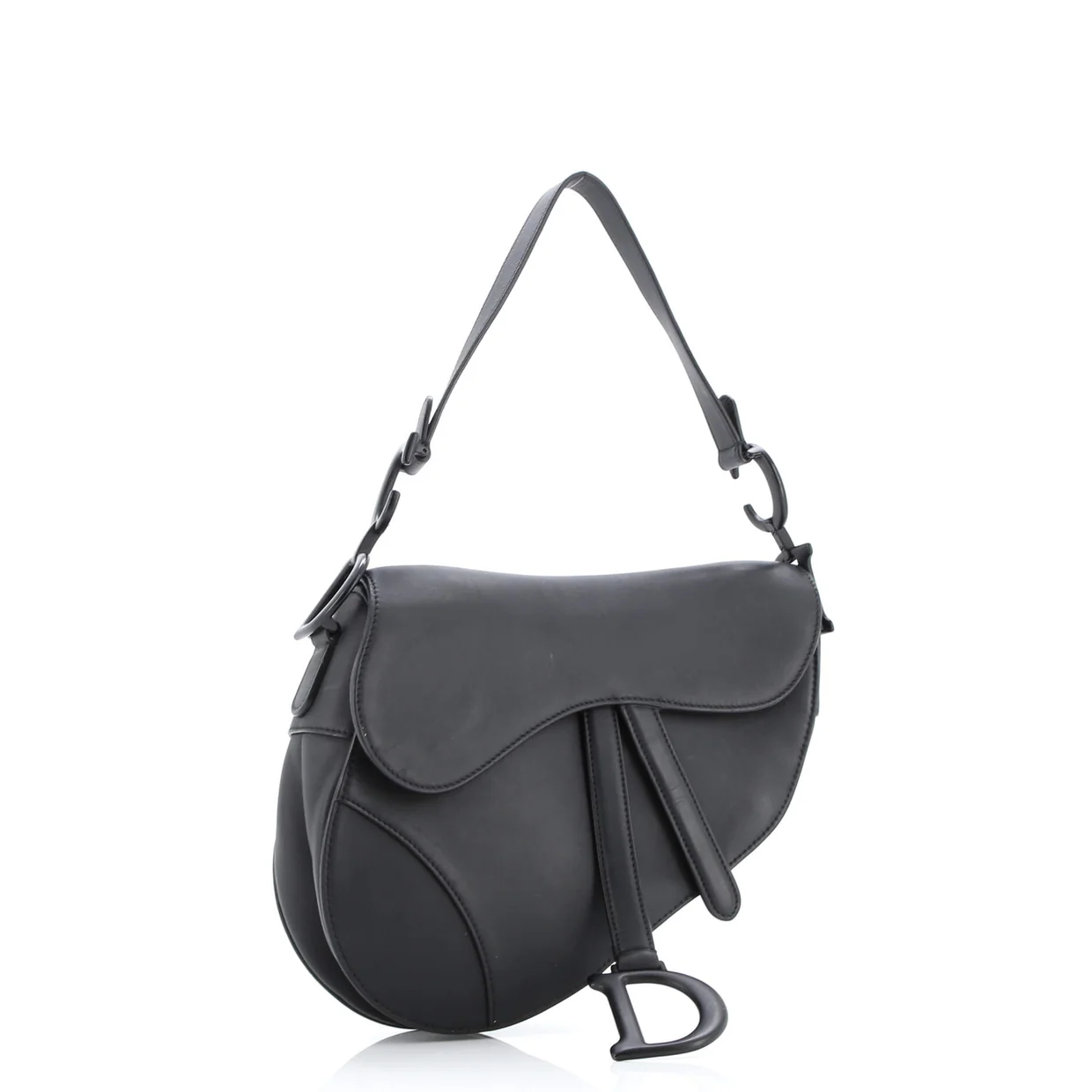 Ultra Matte Saddle Handbag Leather Medium - Deep Luxury