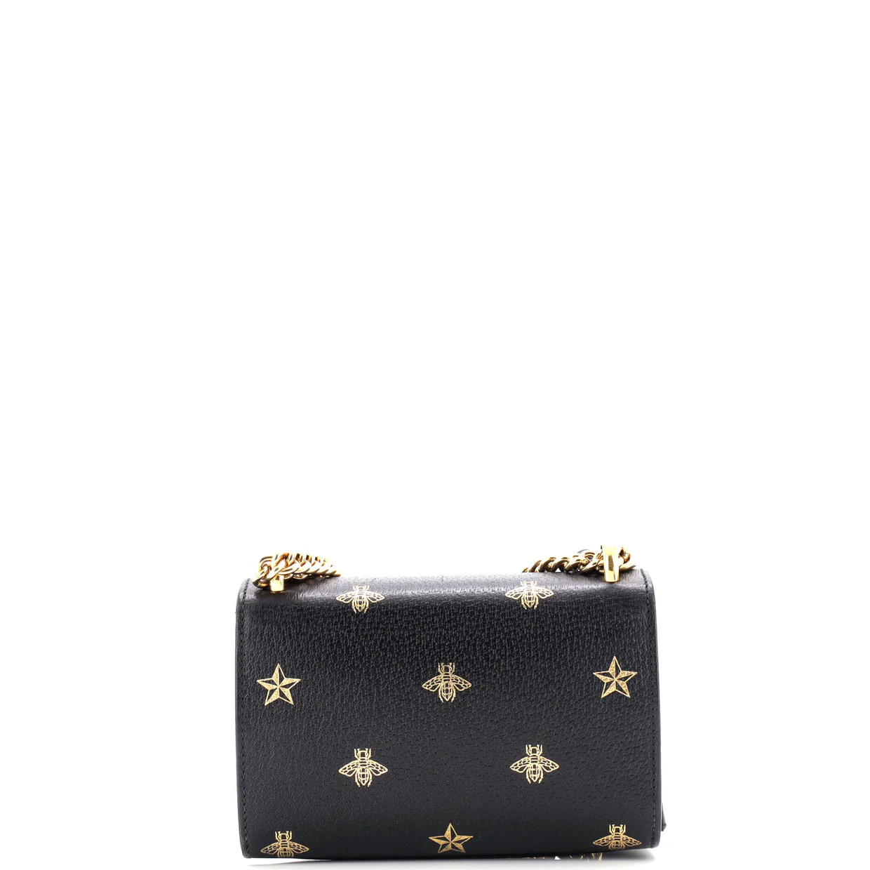 Padlock Shoulder Bag Printed Leather Small - Deep Luxury