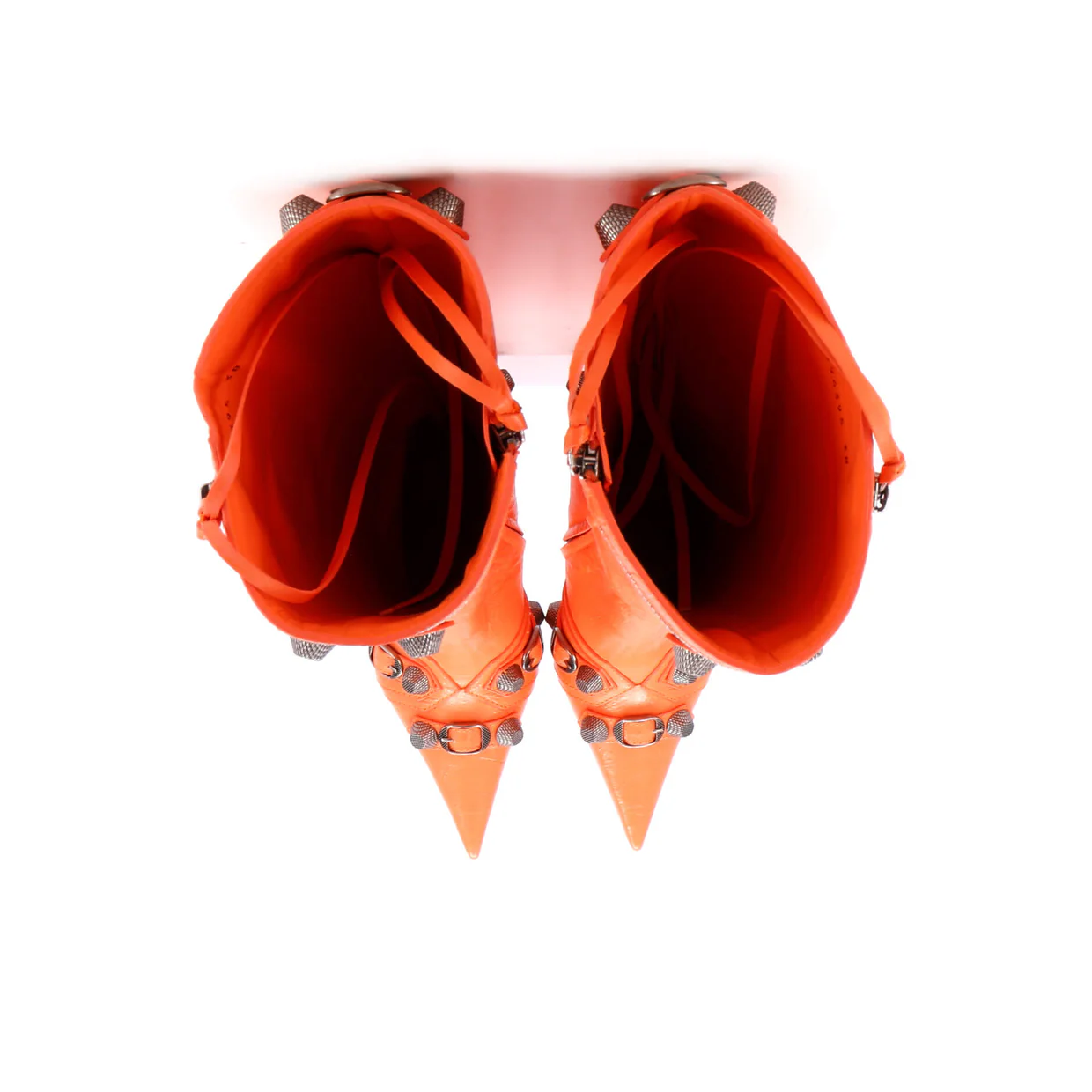 Women's Cagole Knee High Boots Studded Leather 90 - Deep Luxury